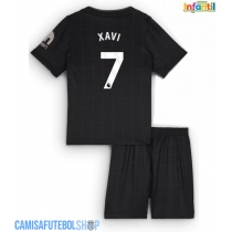 Camisa de time de futebol Tottenham Hotspur Xavi Simons #7 Replicas 2º Equipamento Infantil 2025-26 Manga Curta (+ Calças curtas)
